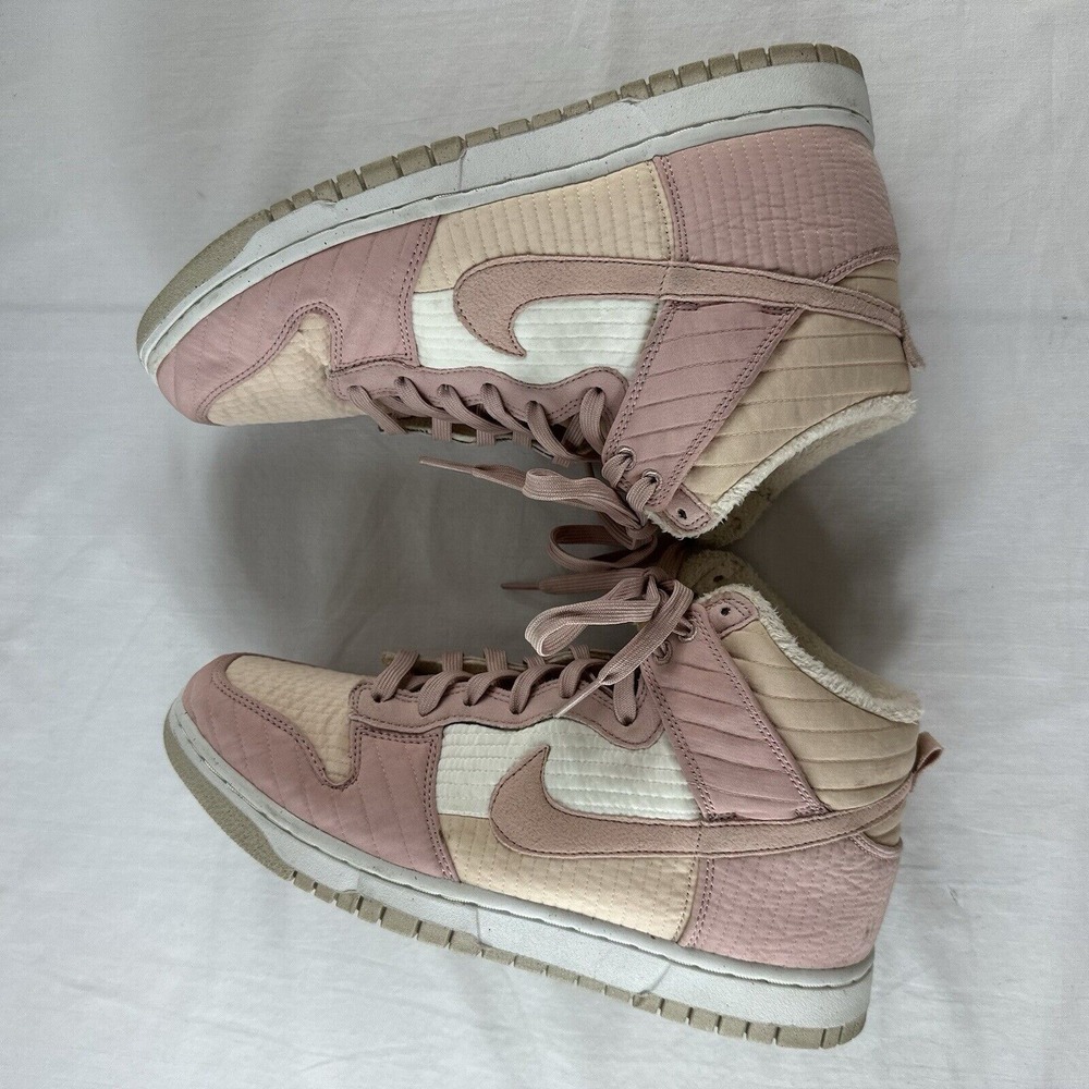 Nike Dunk High LX Next Nature Pink & Cream Oxford DN9909-200 Women's Size 10.5 - Picture 9 of 10